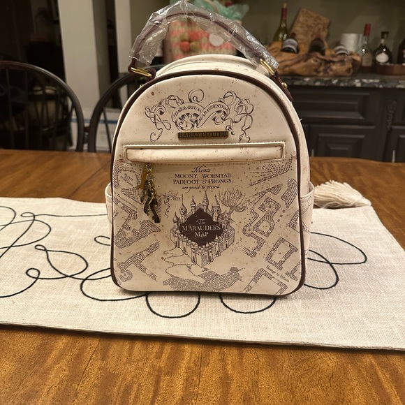 HARRY POTTER women’s Our Universe Harry Potter Marauders Map Mini Backpack - Picture 8 of 16